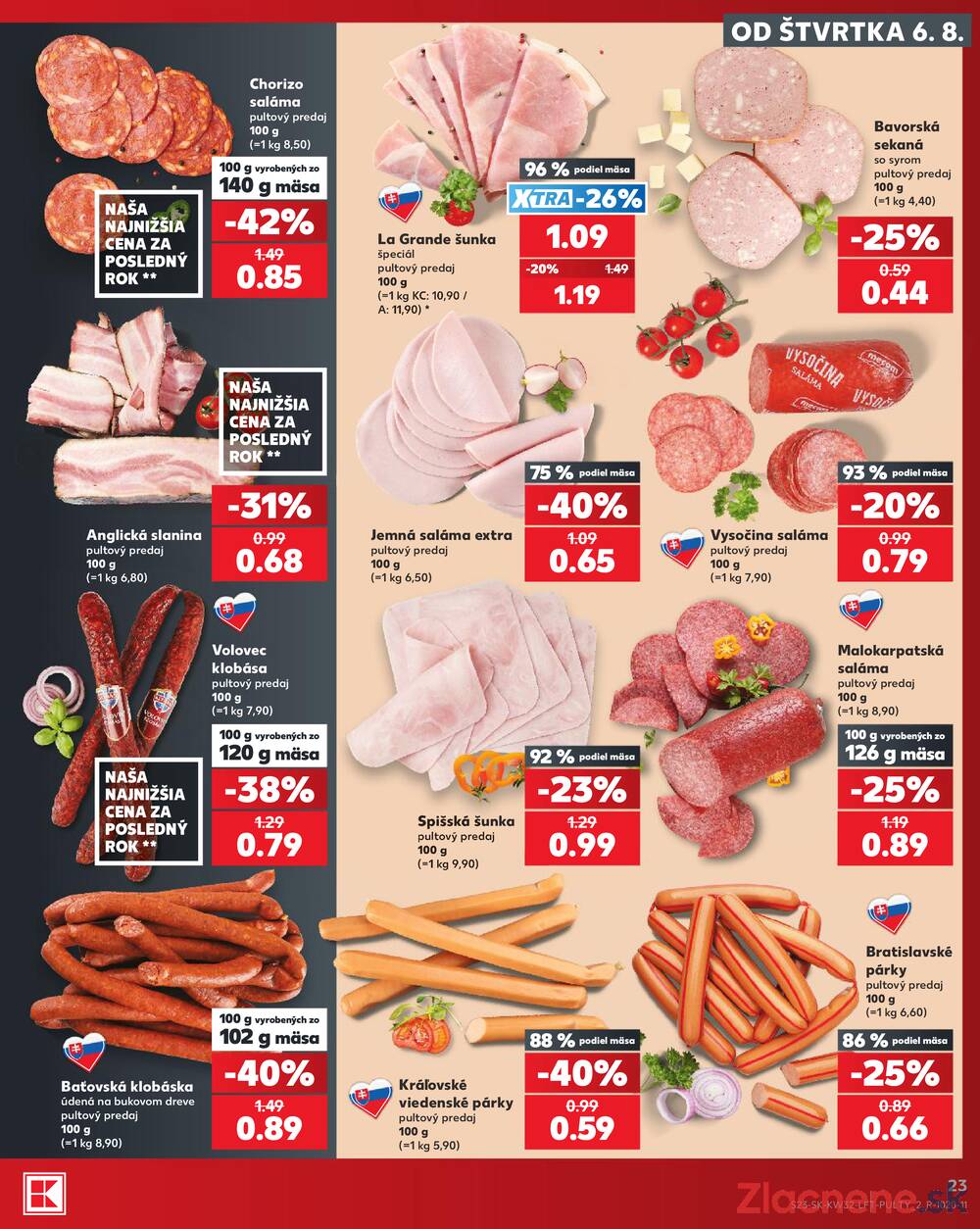 Kaufland 6.8. - 12.8. - Kaufland Bratislava - Nové Mesto