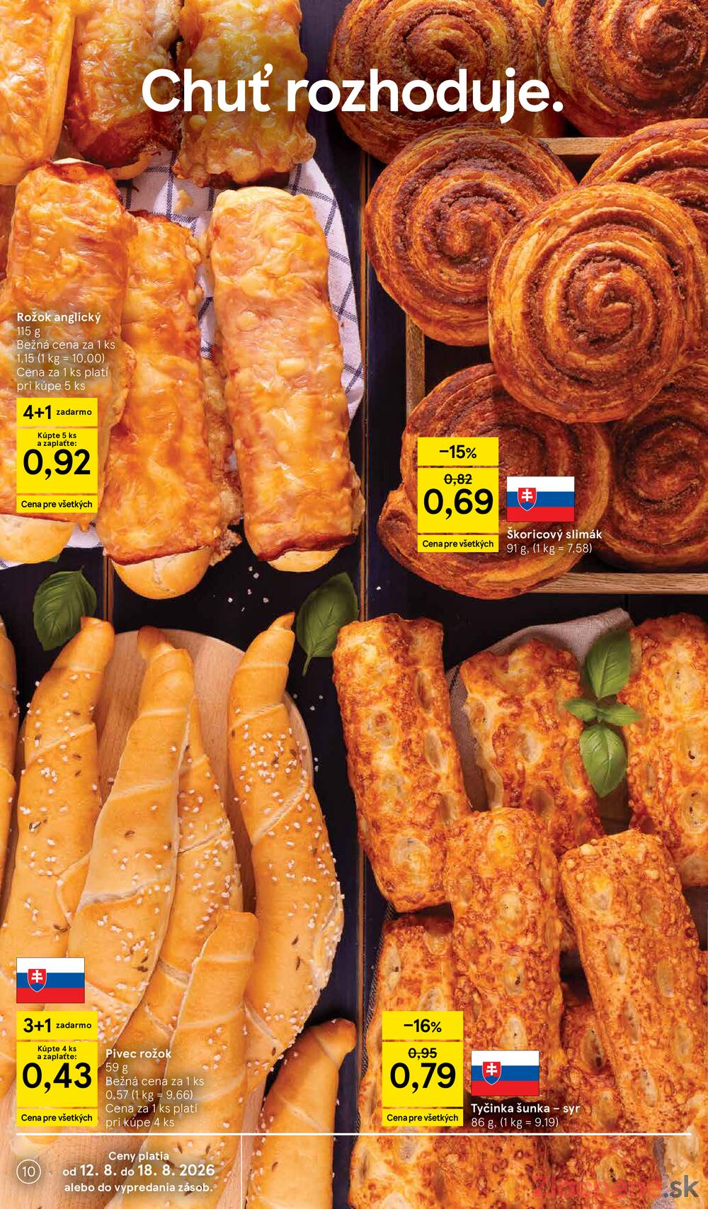 Tesco supermarkety od 12.8. do 18.8.2026