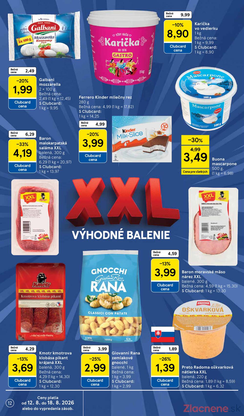 Tesco supermarkety od 12.8. do 18.8.2026