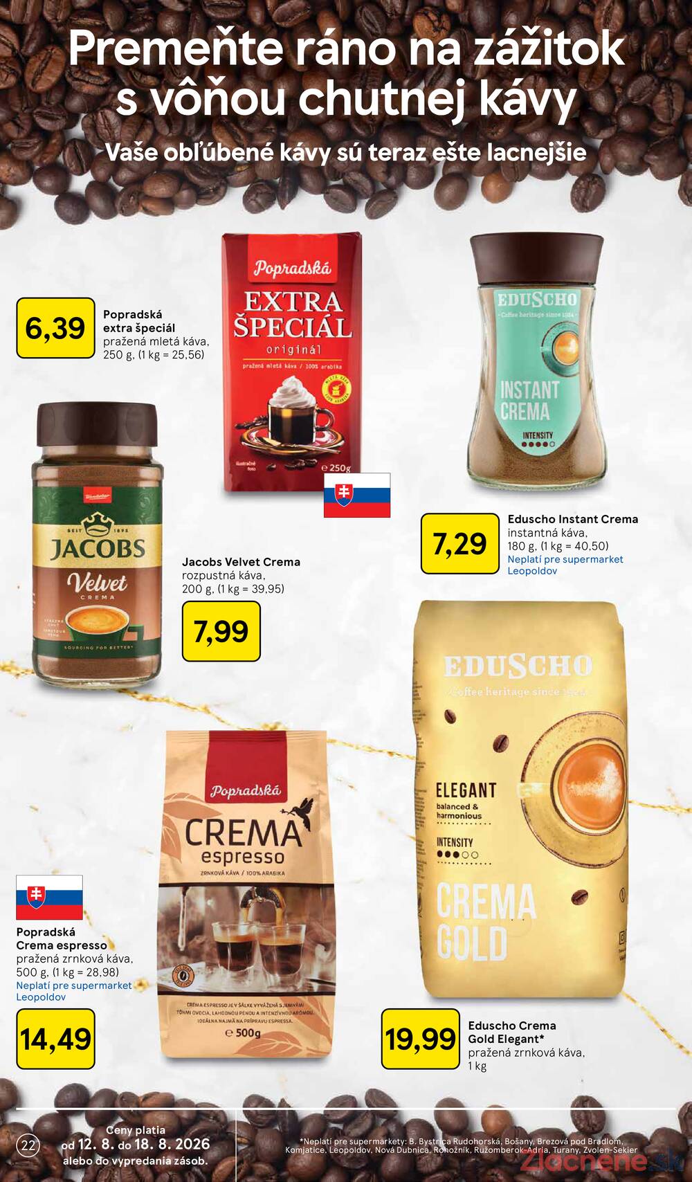 Tesco supermarkety od 12.8. do 18.8.2026