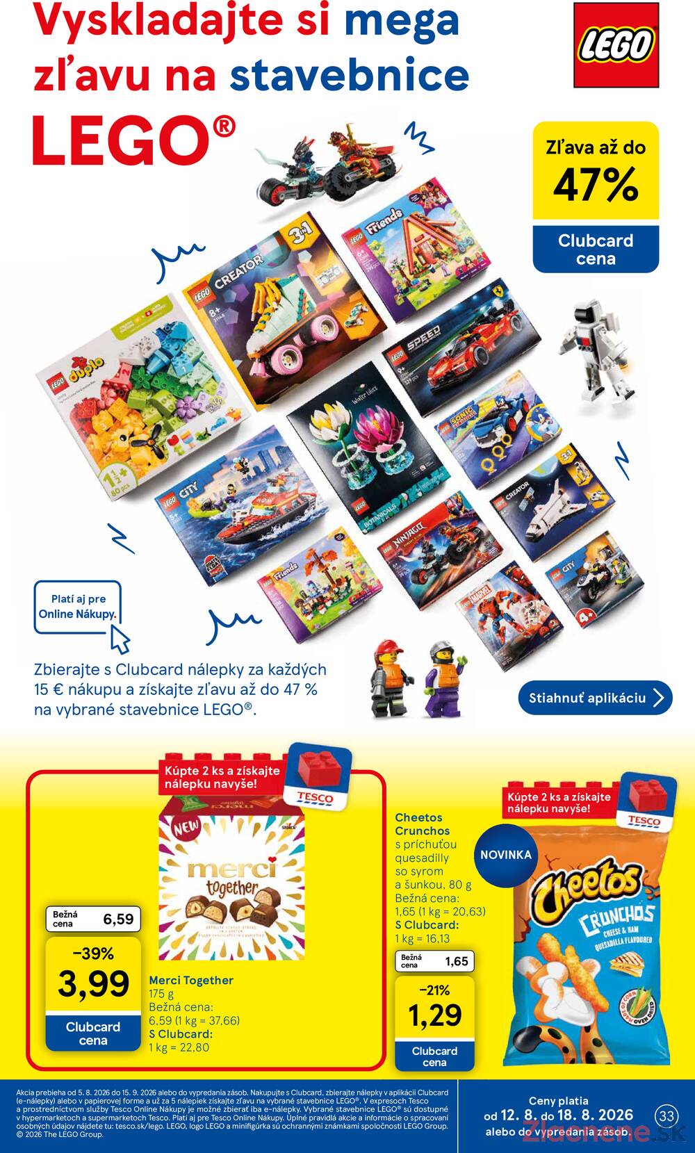 Tesco supermarkety od 12.8. do 18.8.2026