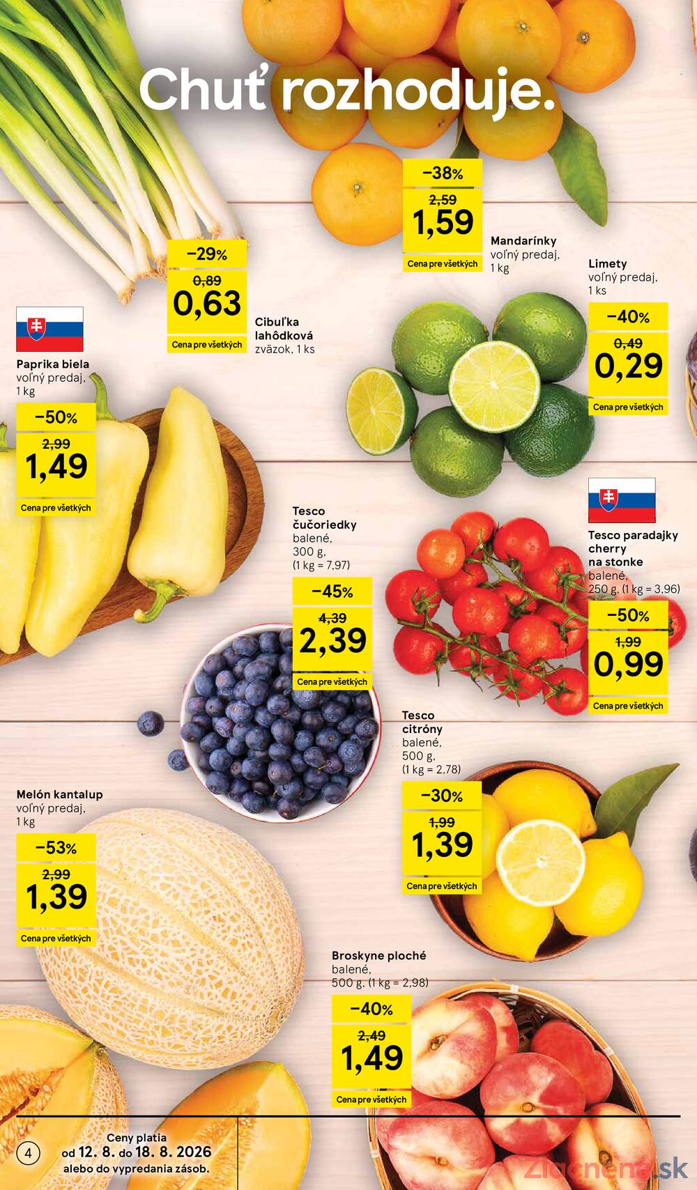 Tesco hypermarkety 12.8. - 18.8.
