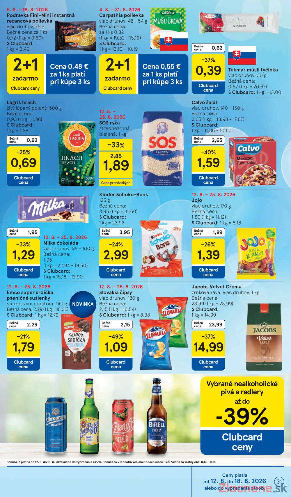 Tesco hypermarkety 12.8. - 18.8.