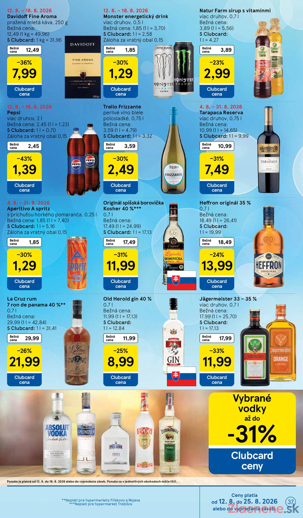 Tesco hypermarkety 12.8. - 18.8.