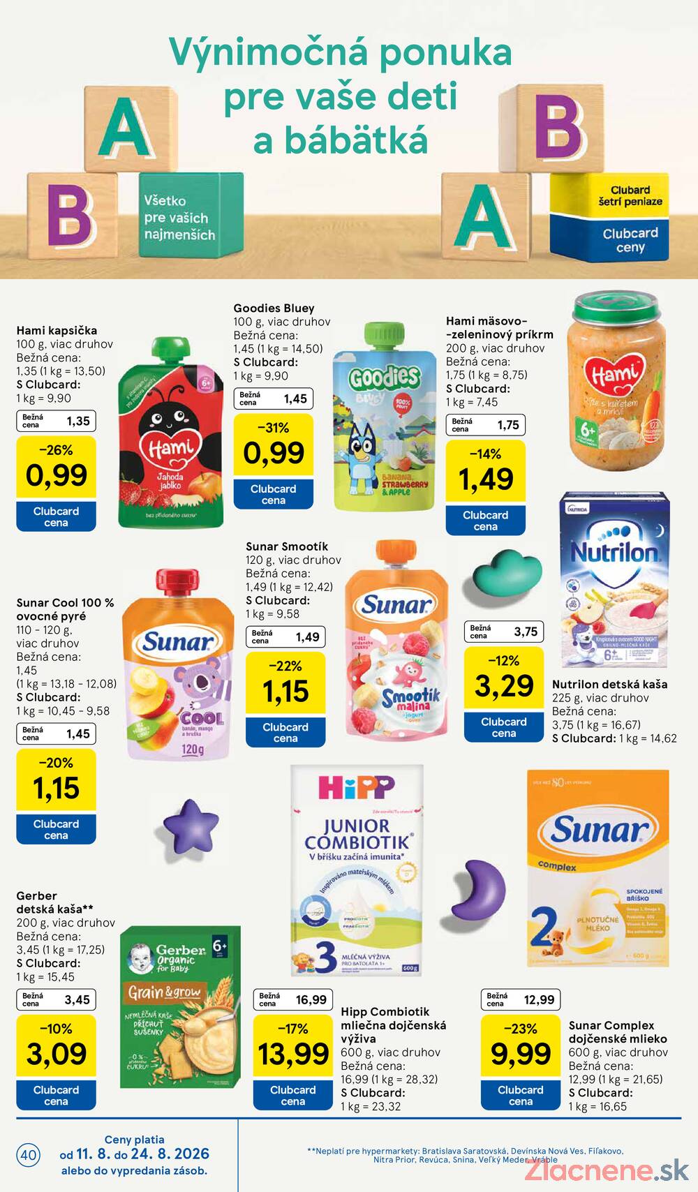Tesco hypermarkety 12.8. - 18.8.