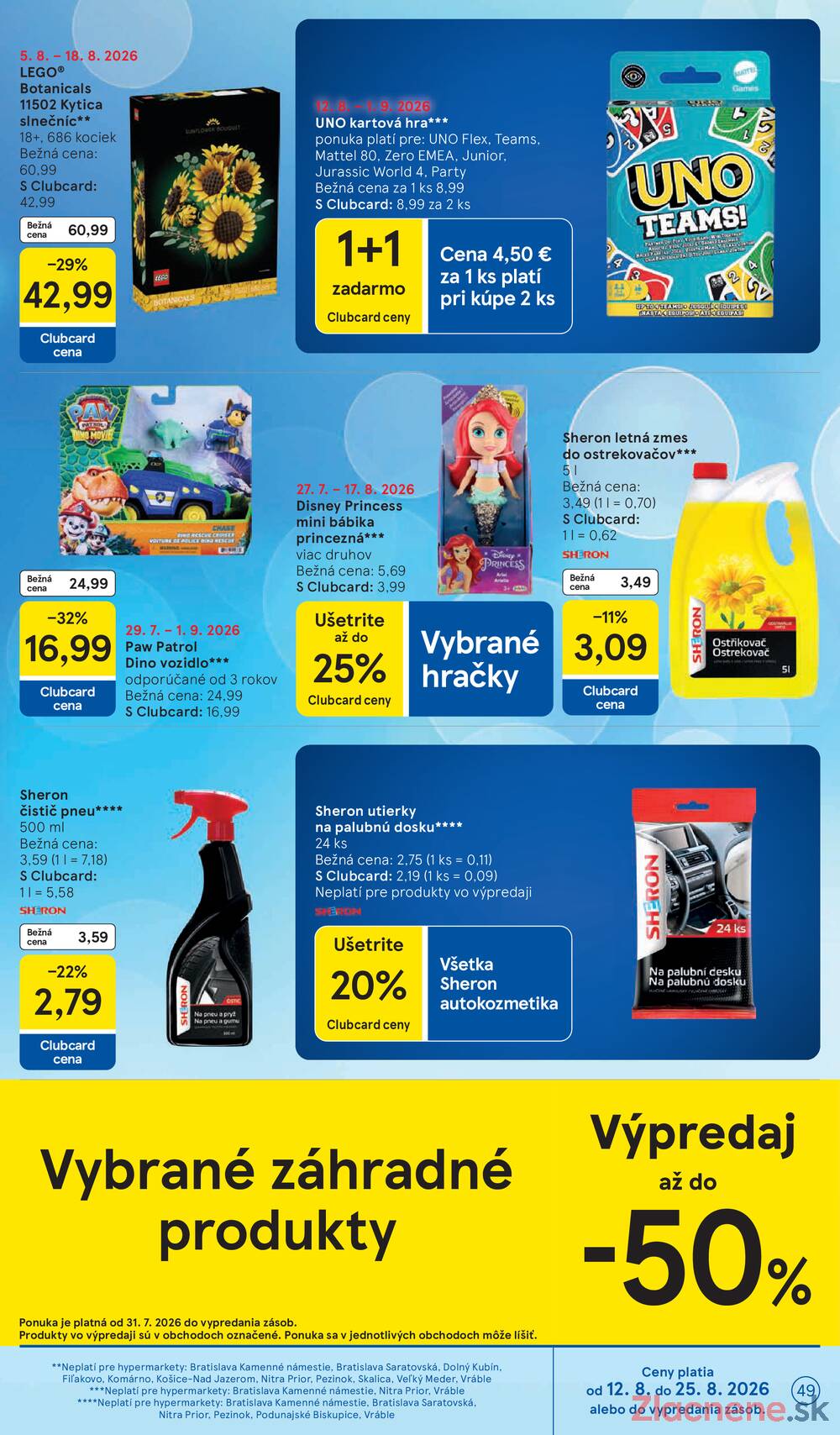 Tesco hypermarkety 12.8. - 18.8.