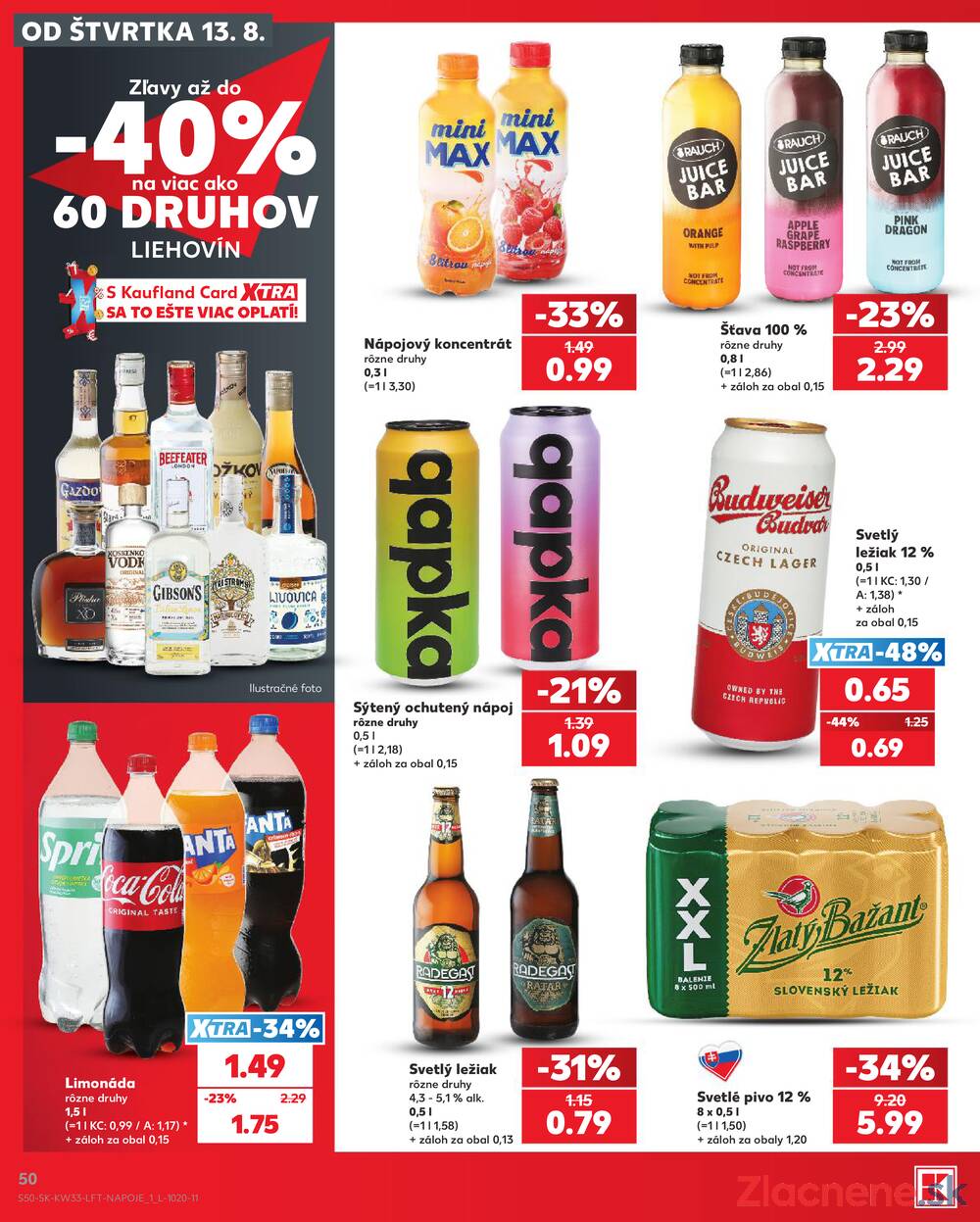 Leták Kaufland - Kaufland 13.8. - 19.8. - Kaufland Spišská Nová Ves - strana 50 Leták Kaufland - Kaufland 13.8. - 19.8. - Kaufland Spišská Nová Ves - strana 50