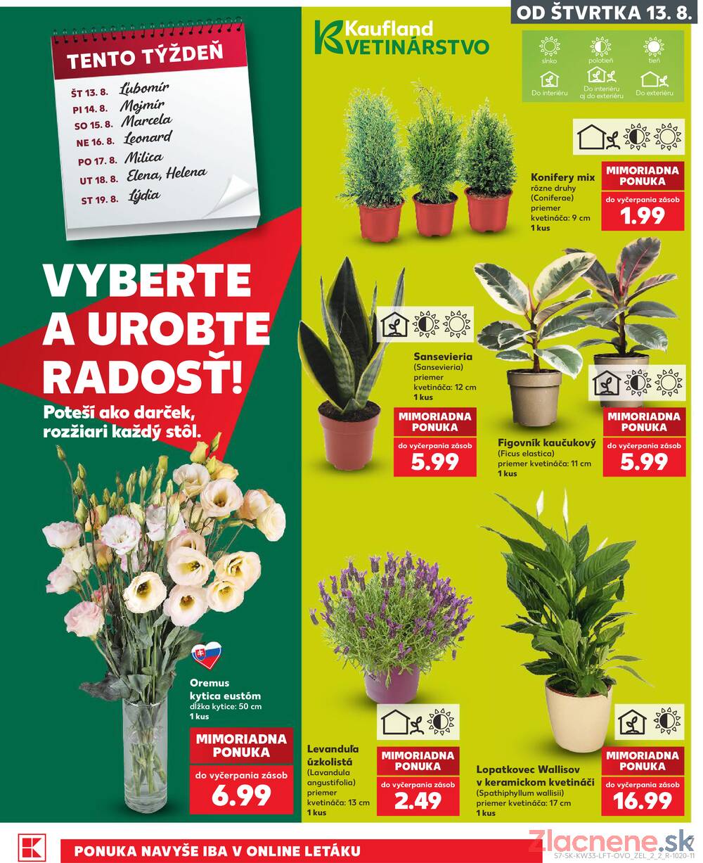 Kaufland 13.8. - 19.8. - Kaufland Púchov