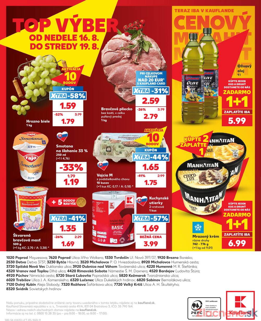 Kaufland 13.8. - 19.8. - Kaufland Trebišov