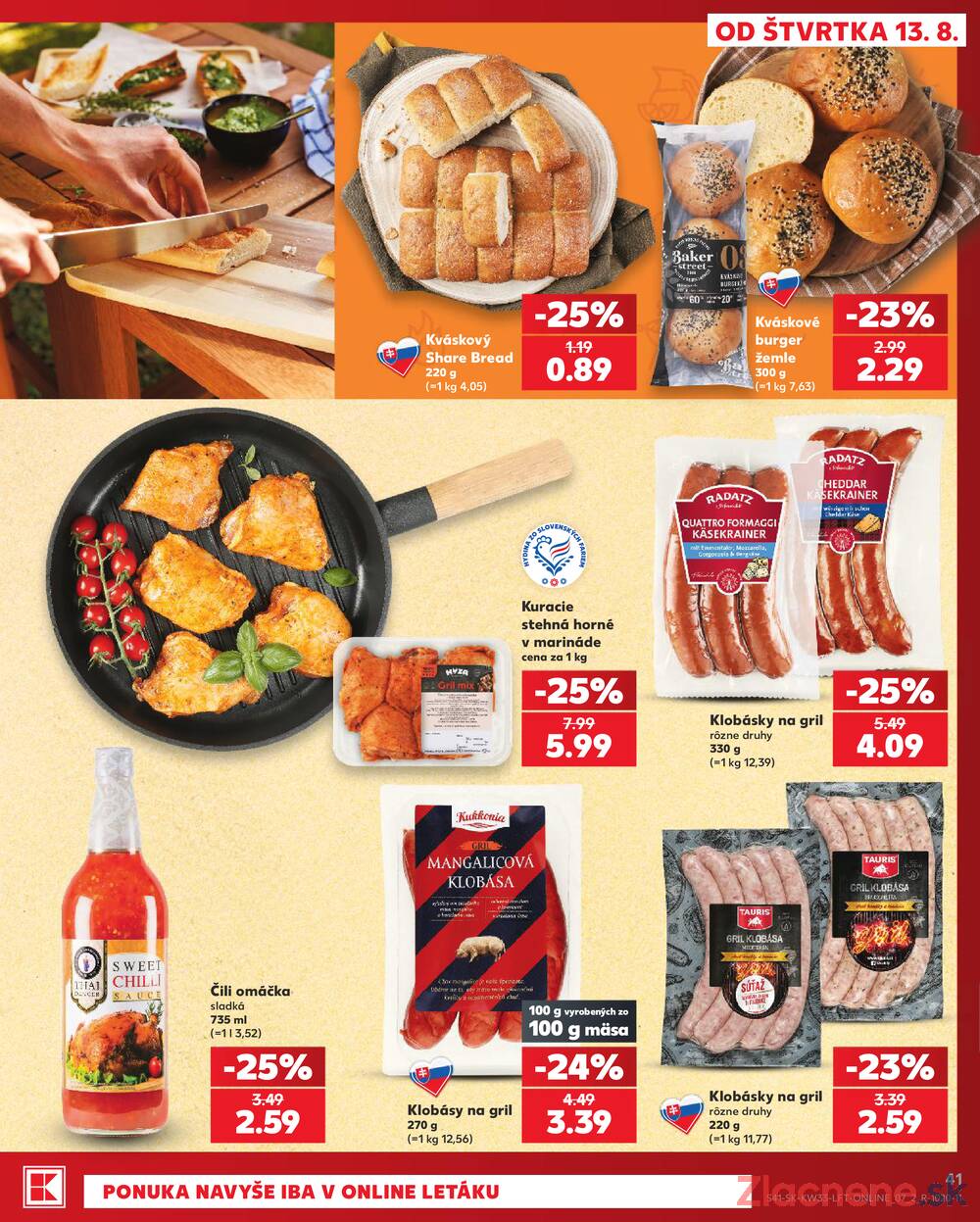 Kaufland 13.8. - 19.8. - Kaufland Rožňava