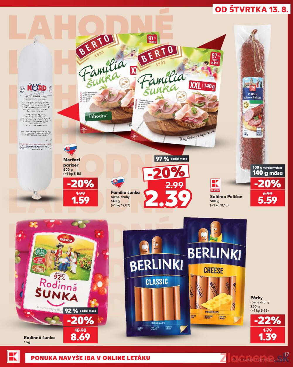 Kaufland 13.8. - 19.8. - Kaufland Veľký Meder