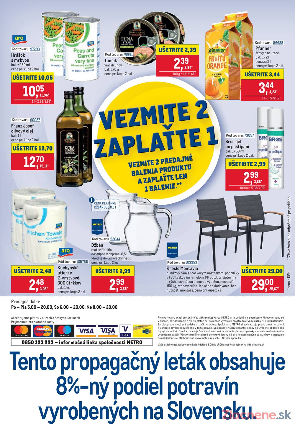 METRO Vezmite 2 Zaplaťte 1
