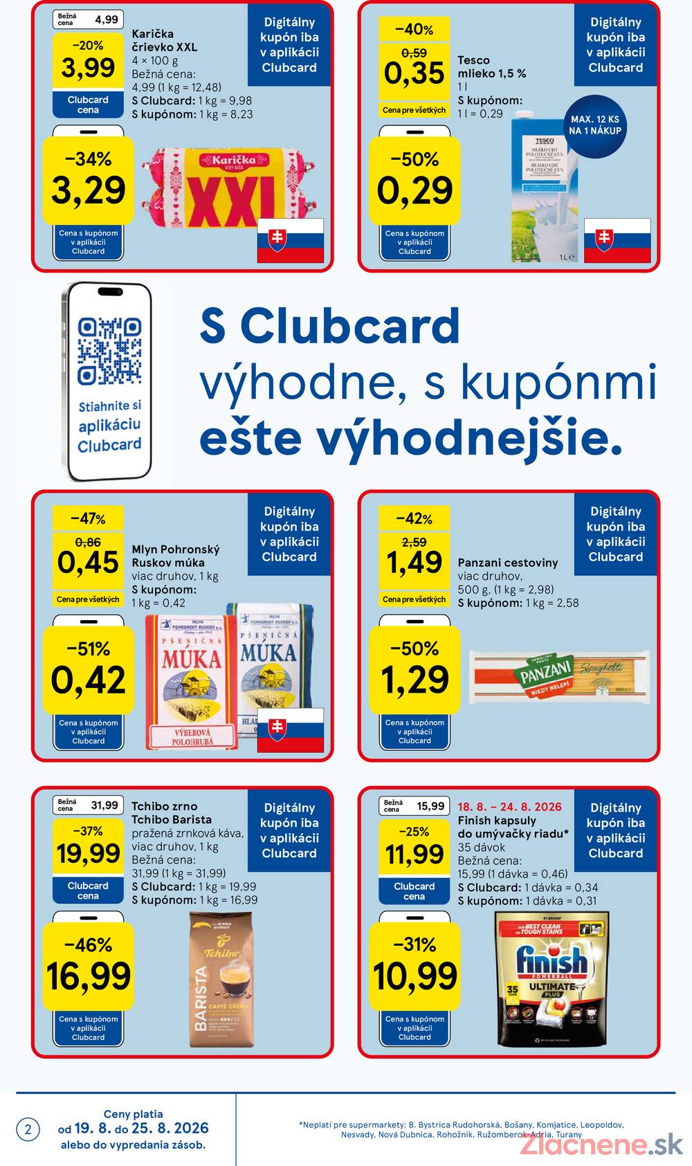 Leták Tesco - Tesco supermarkety od 19.8. do 25.8.2026 - strana 2 Leták Tesco - Tesco supermarkety od 19.8. do 25.8.2026 - strana 2