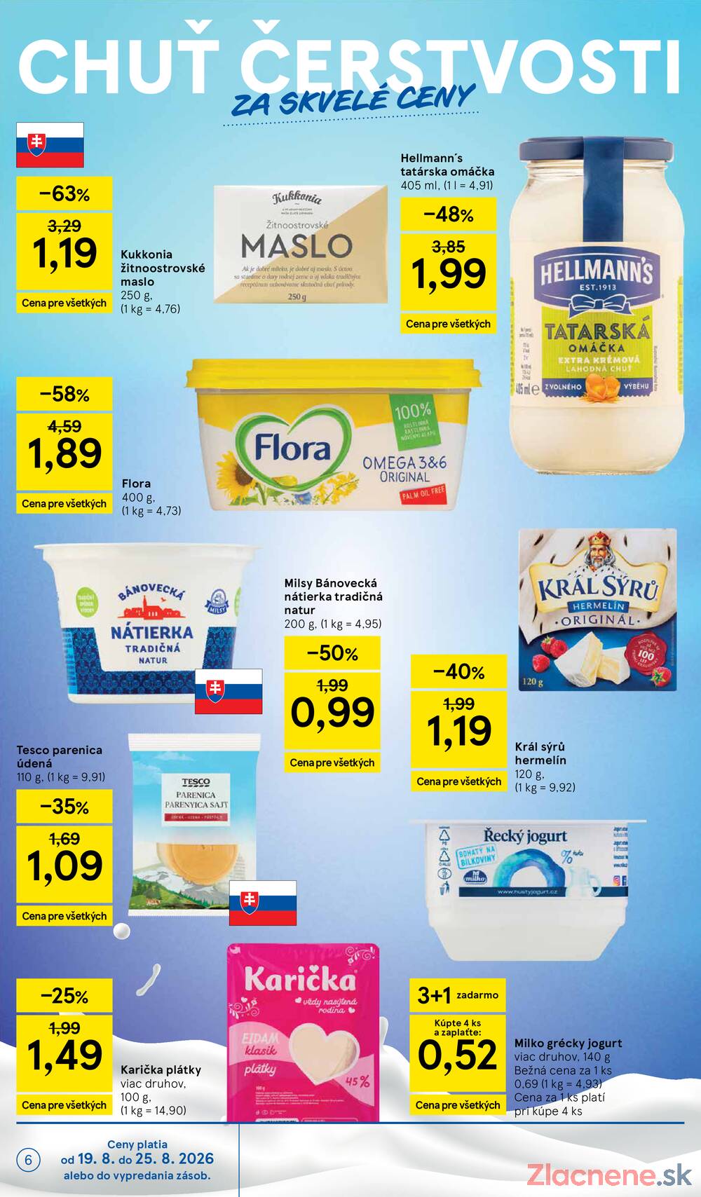 Leták Tesco - Tesco supermarkety od 19.8. do 25.8.2026 - strana 6 Leták Tesco - Tesco supermarkety od 19.8. do 25.8.2026 - strana 6