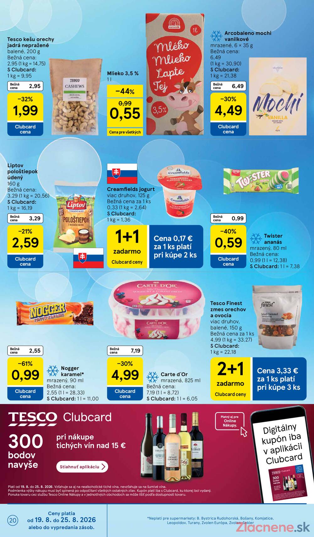 Leták Tesco - Tesco supermarkety od 19.8. do 25.8.2026 - strana 20 Leták Tesco - Tesco supermarkety od 19.8. do 25.8.2026 - strana 20