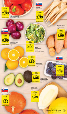 Tesco supermarkety od 19.8. do 25.8.2026