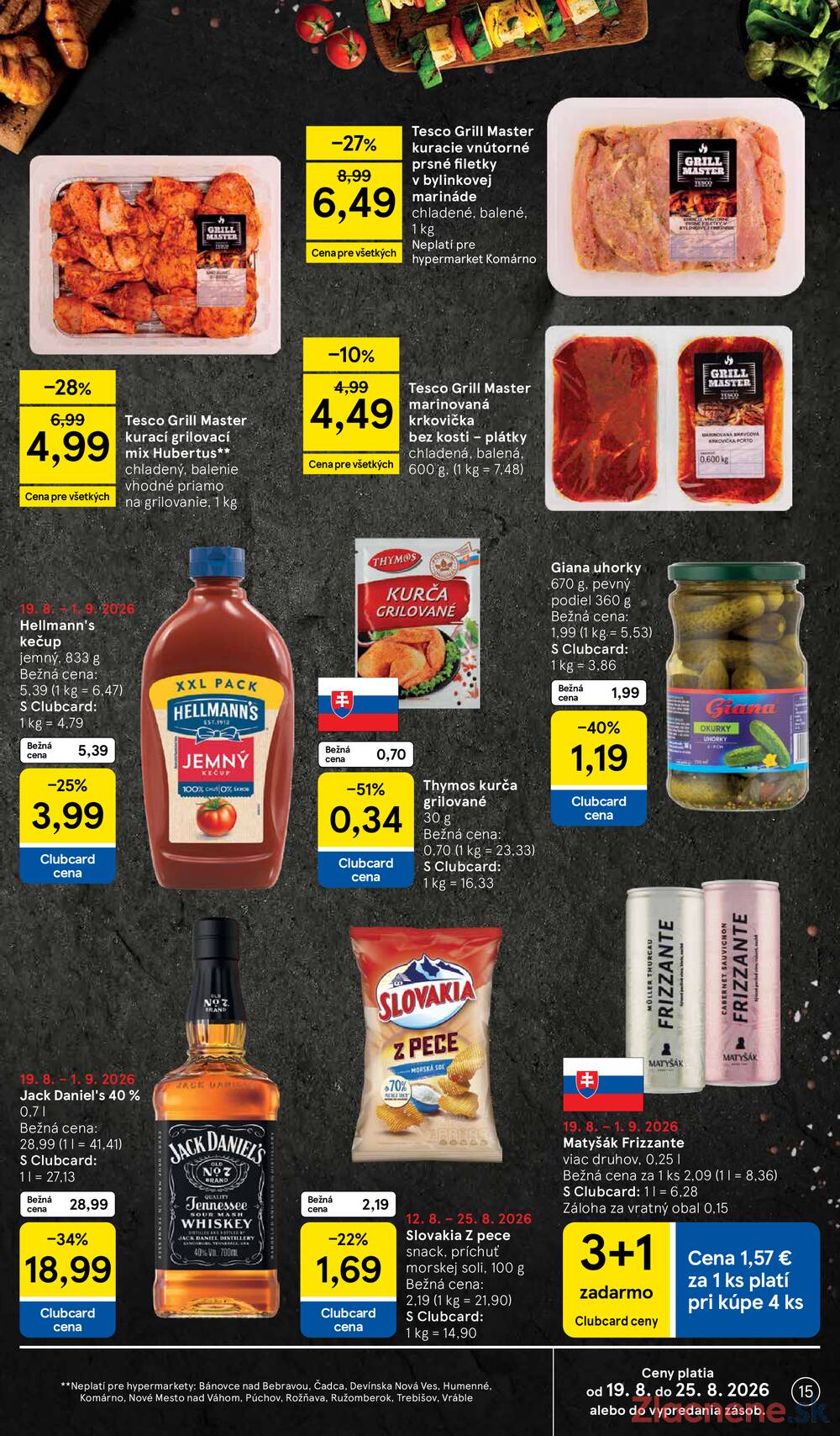 Leták Tesco - Tesco hypermarkety 19.8. - 25.8. - strana 15