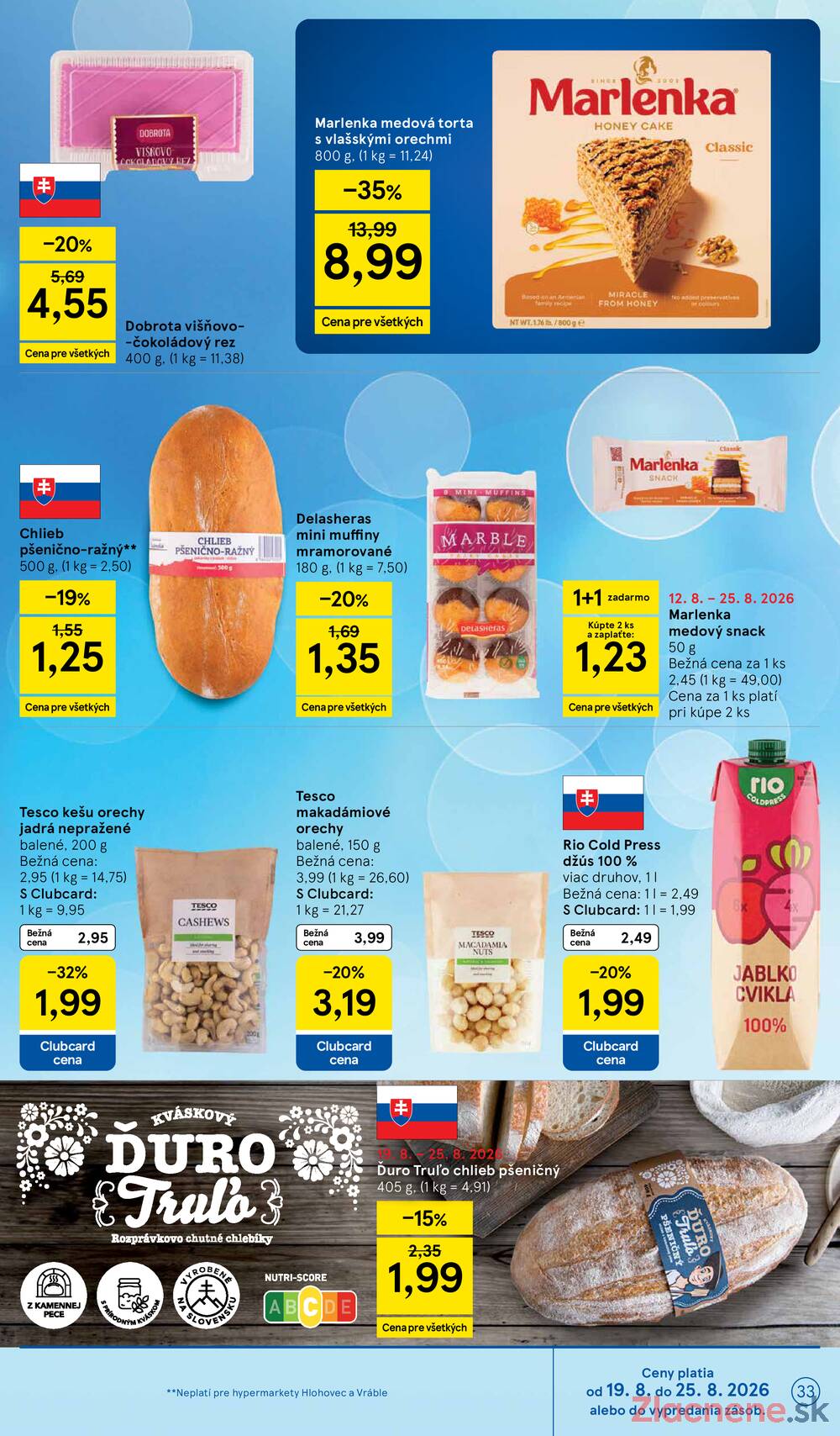 Leták Tesco - Tesco hypermarkety 19.8. - 25.8. - strana 33 Leták Tesco - Tesco hypermarkety 19.8. - 25.8. - strana 33