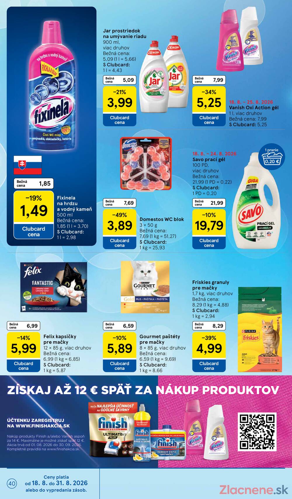 Leták Tesco - Tesco hypermarkety 19.8. - 25.8. - strana 40 Leták Tesco - Tesco hypermarkety 19.8. - 25.8. - strana 40