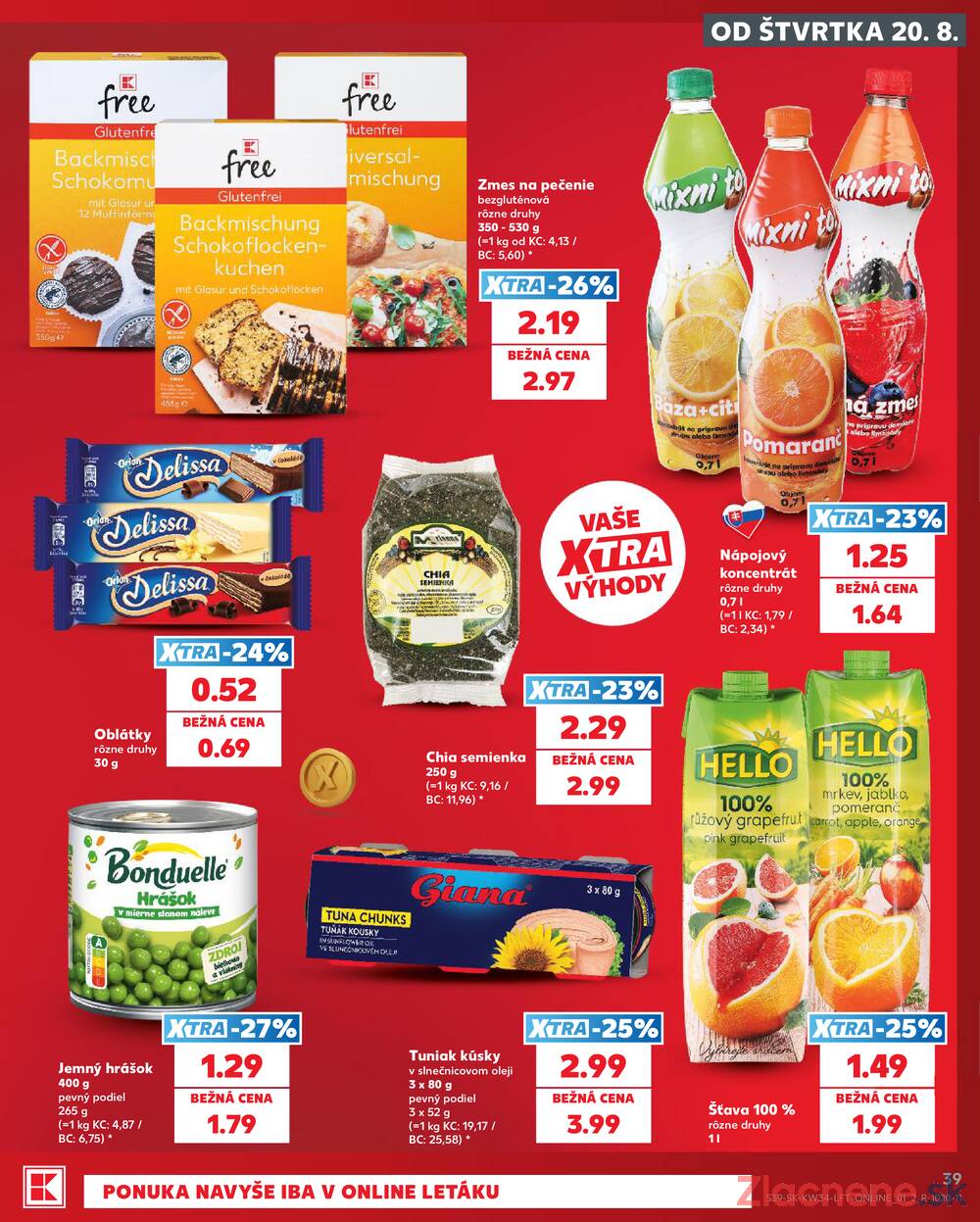 Kaufland 20.8. - 26.8. - Kaufland Bardejov