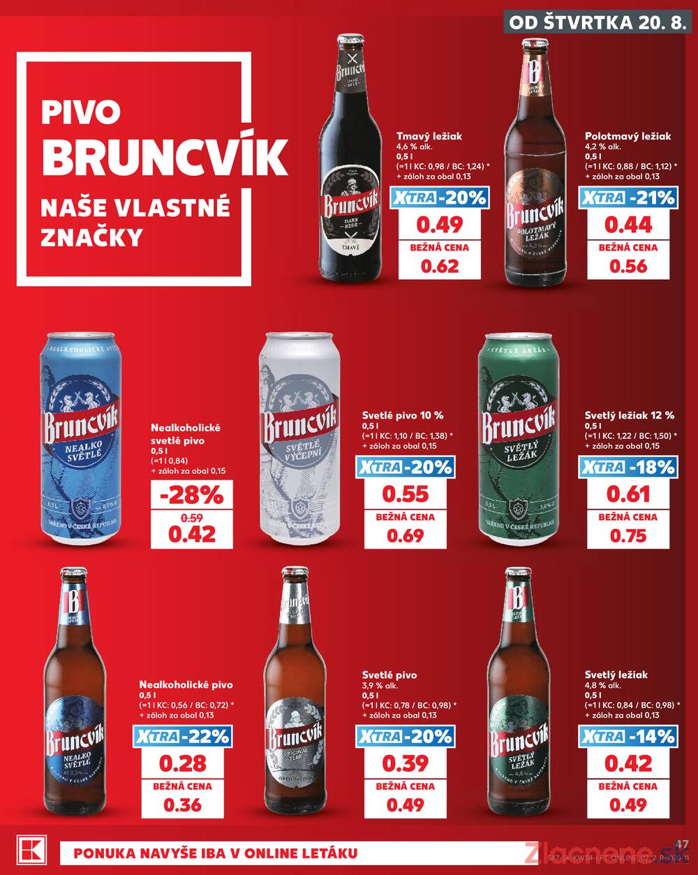 Kaufland 20.8. - 26.8. - Kaufland Bardejov