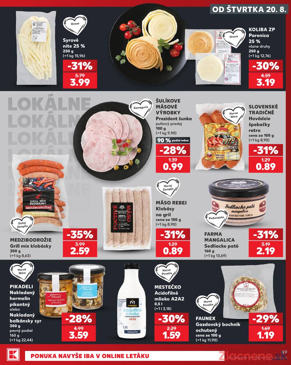 Kaufland 20.8. - 26.8. - Kaufland Púchov