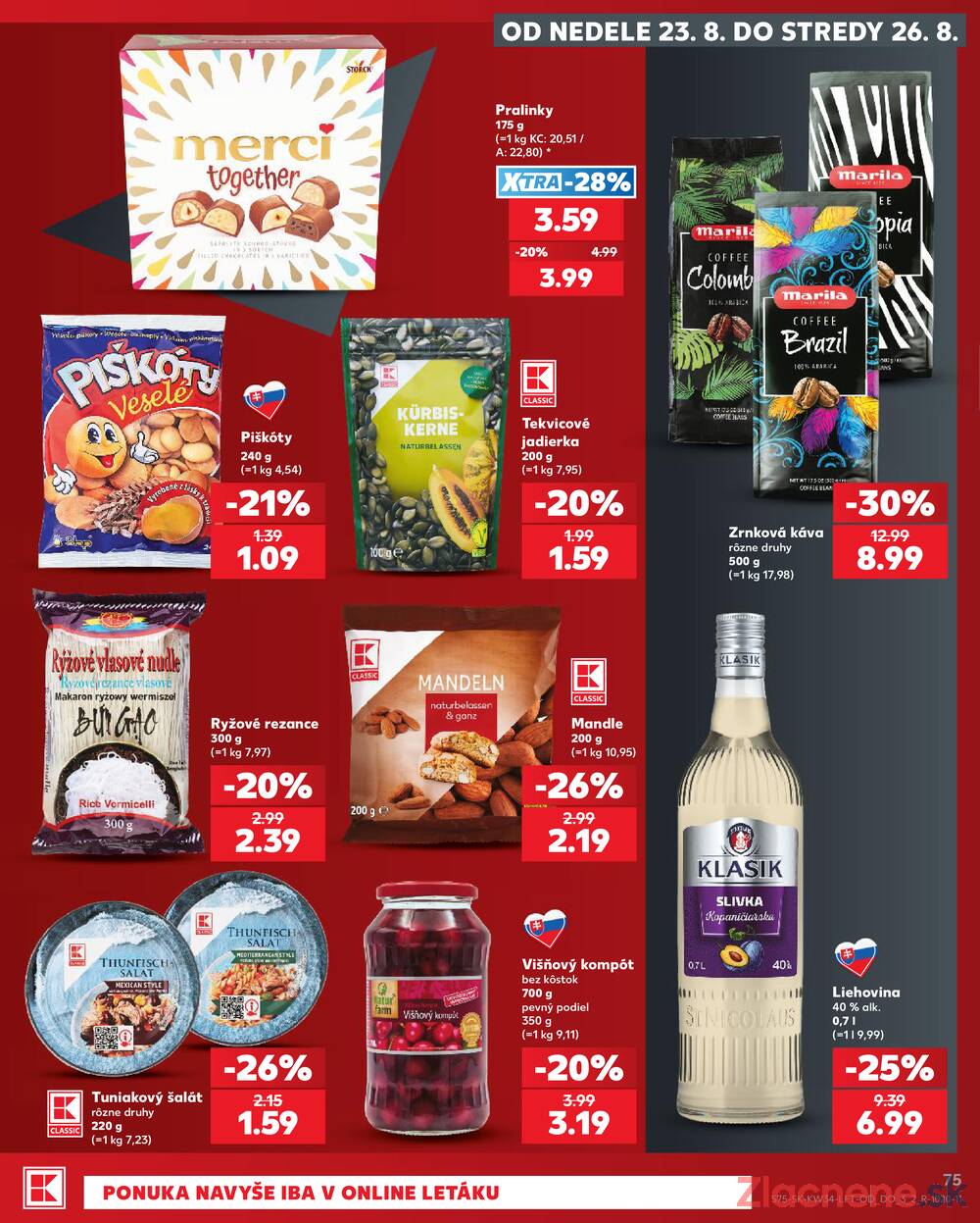 Leták Kaufland - Kaufland 20.8. - 26.8. - Kaufland Dolný Kubín - strana 75 Leták Kaufland - Kaufland 20.8. - 26.8. - Kaufland Dolný Kubín - strana 75