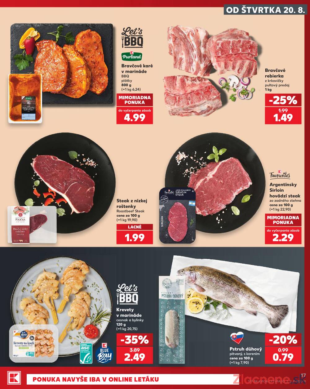 Leták Kaufland - Kaufland 20.8. - 26.8. - Kaufland Trnava - Trstínska cesta - strana 17