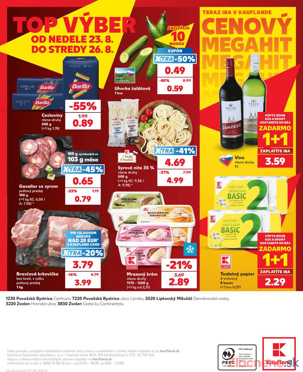 Kaufland 20.8. - 26.8. - Kaufland Liptovský Mikuláš