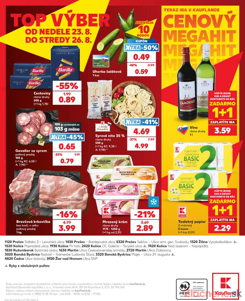 Kaufland 20.8. - 26.8. - Kaufland Ružomberok