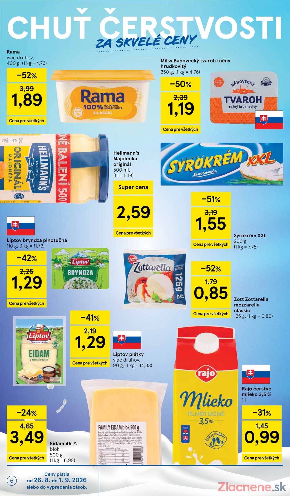 Tesco hypermarkety 26.8. - 1.9.