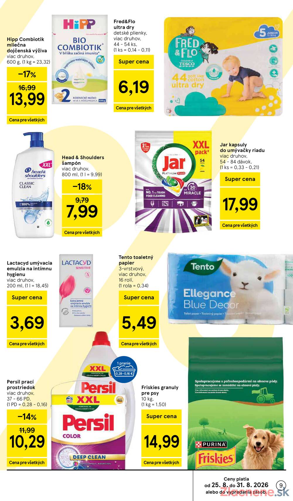 Tesco hypermarkety 26.8. - 1.9.