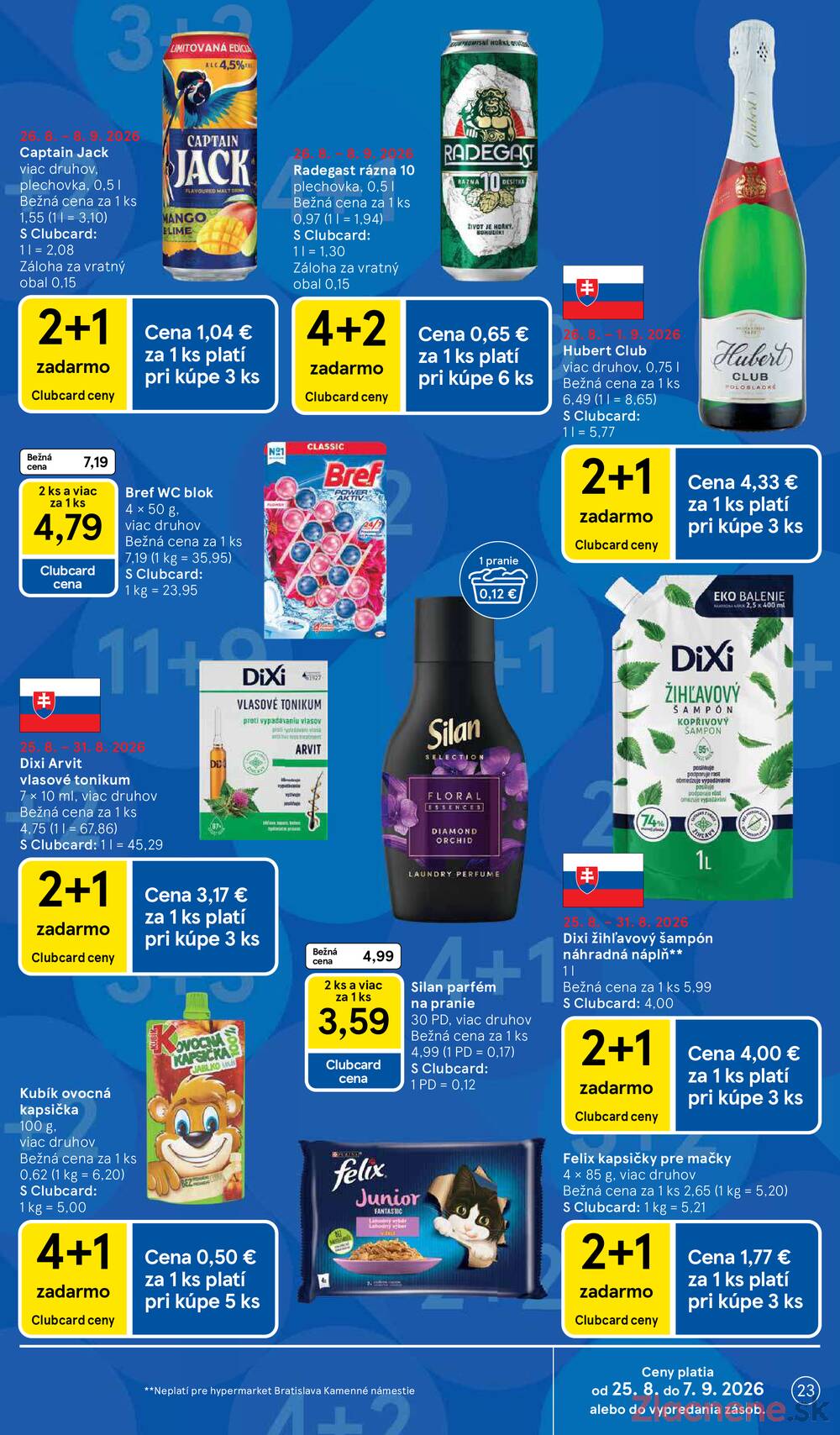 Tesco hypermarkety 26.8. - 1.9.