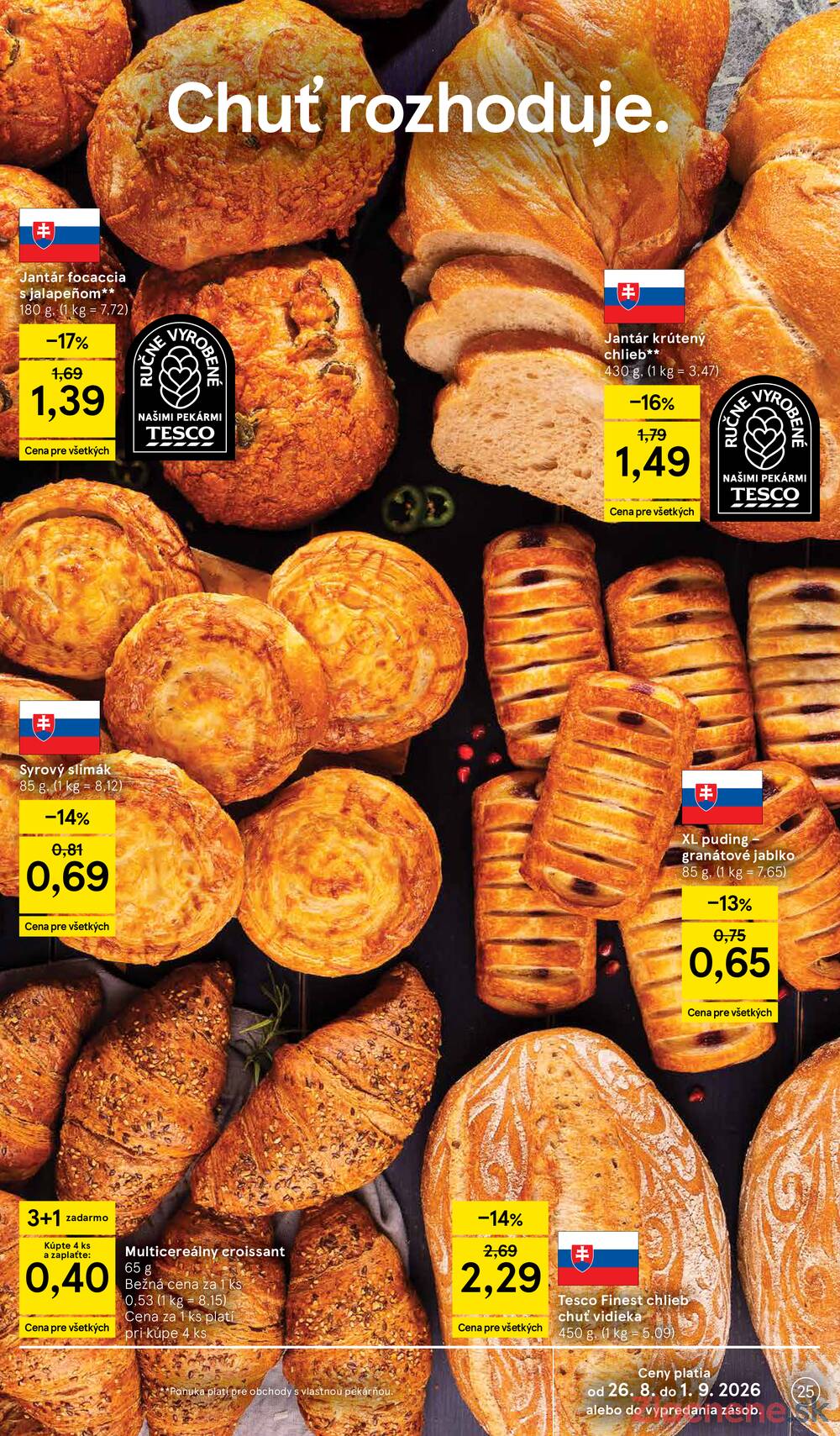 Tesco hypermarkety 26.8. - 1.9.