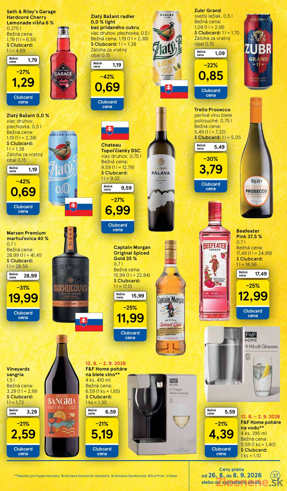 Tesco hypermarkety 26.8. - 1.9.