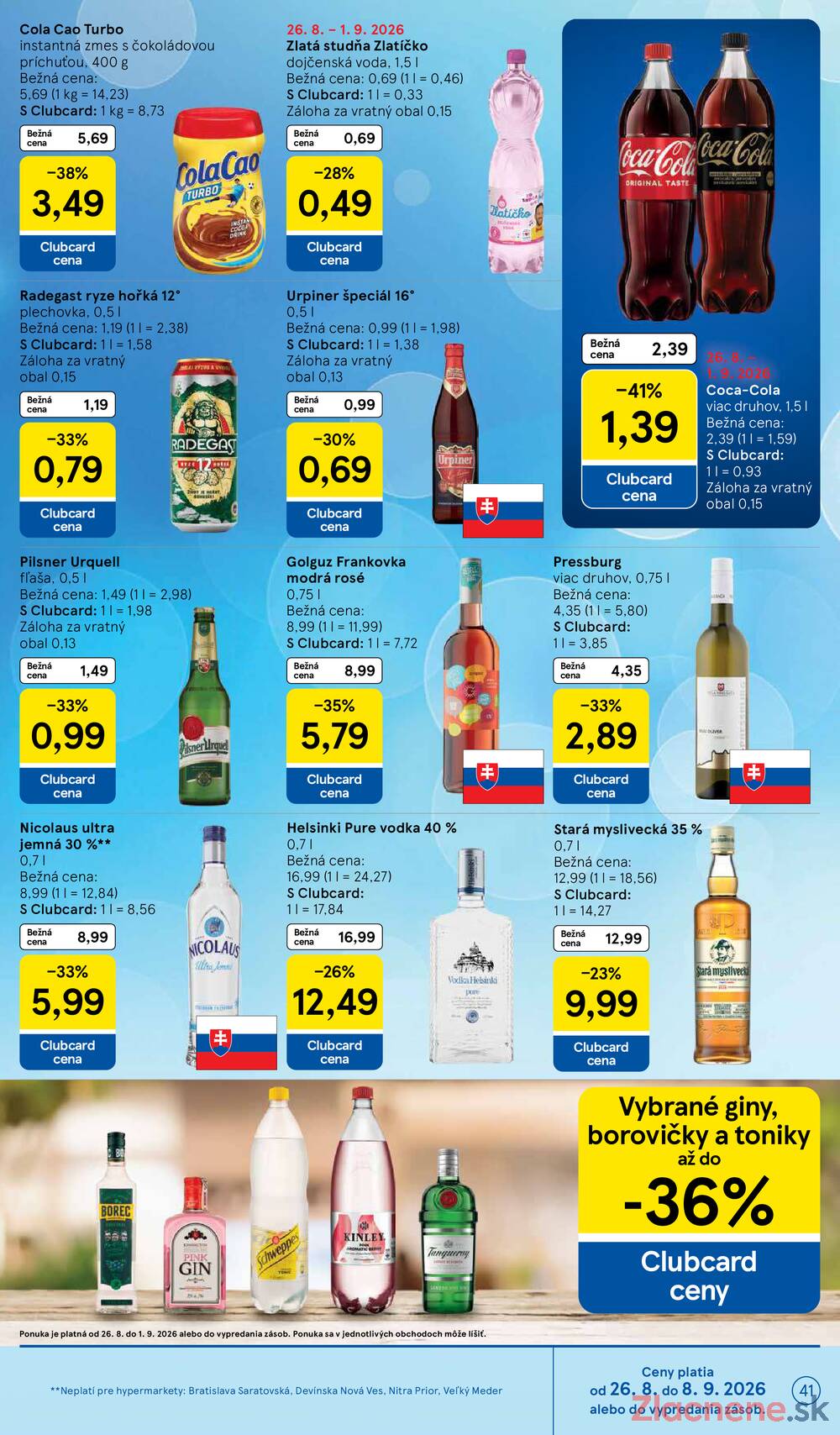 Tesco hypermarkety 26.8. - 1.9.