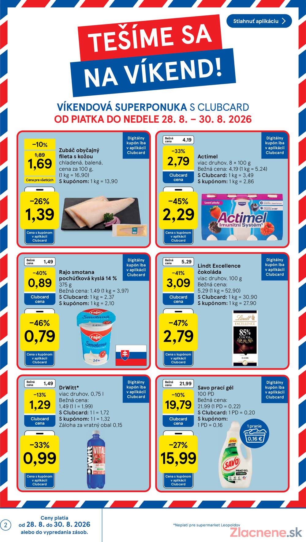 Tesco supermarkety od 26.8. do 1.9.2026
