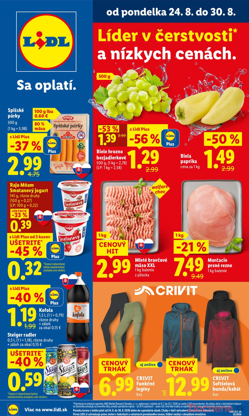 Leták Lidl - Lidl do 30.8. - strana 1 Leták Lidl - Lidl do 30.8. - strana 1
