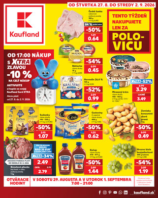 Leták Kaufland 27.8. - 2.9. - Kaufland Piešťany
