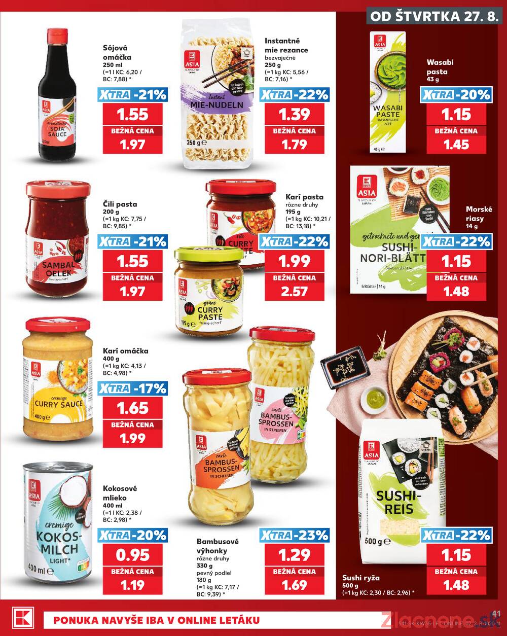 Kaufland 27.8. - 2.9. - Kaufland Senec