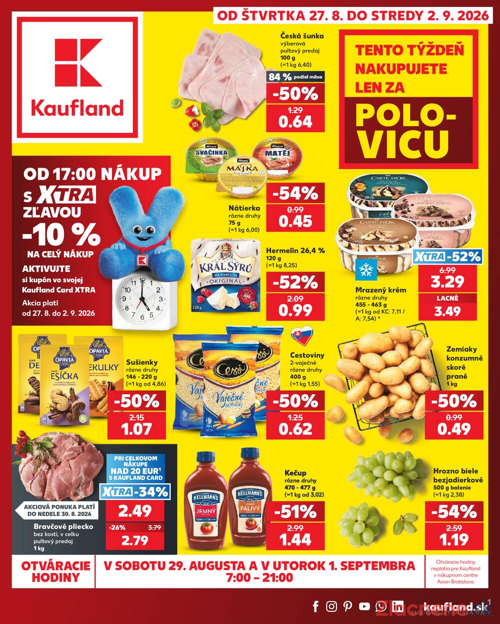 Kaufland 27.8. - 2.9. - Kaufland Bratislava - Petržalka