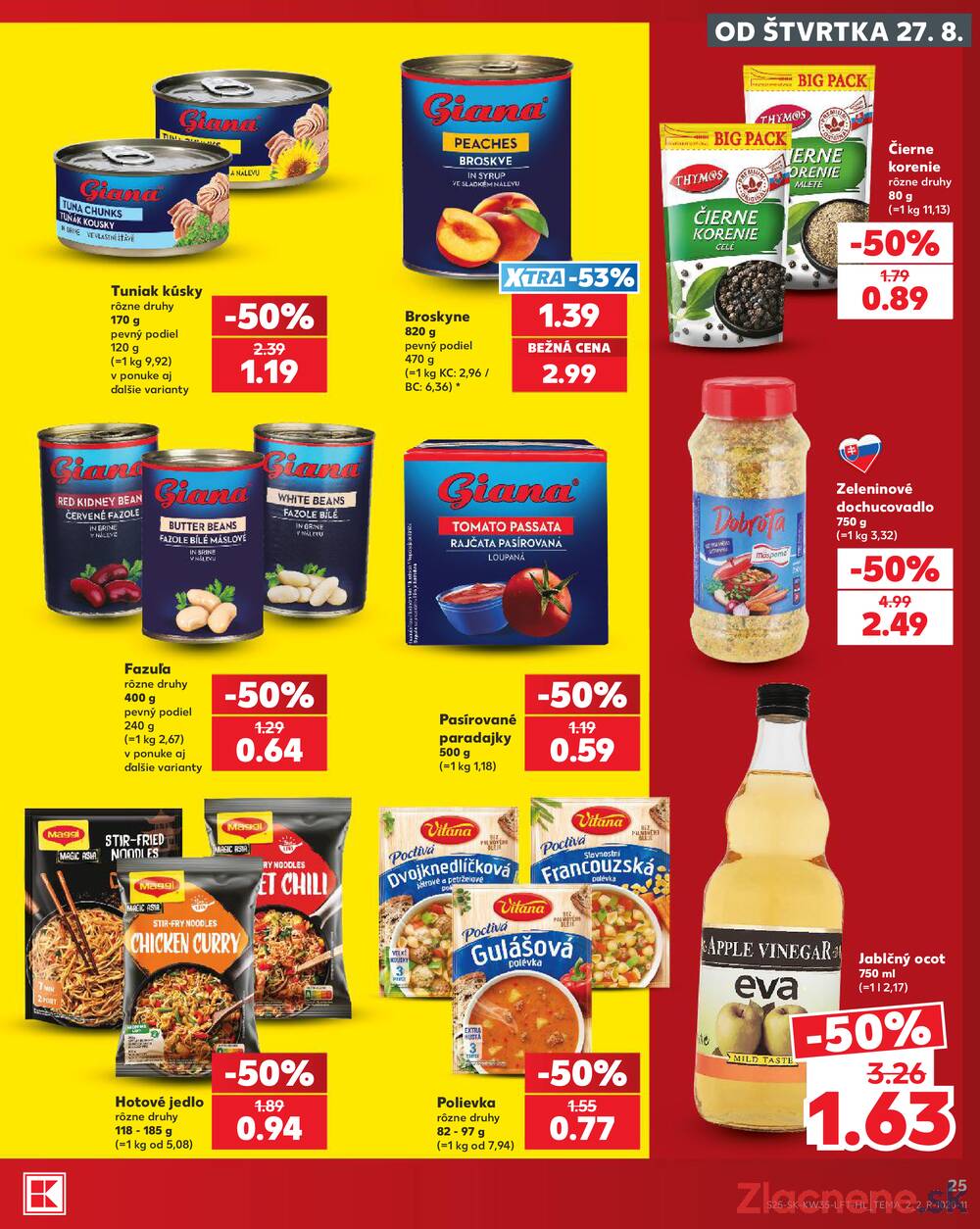 Kaufland 27.8. - 2.9. - Kaufland Bratislava - Avion (Ivanská cesta)