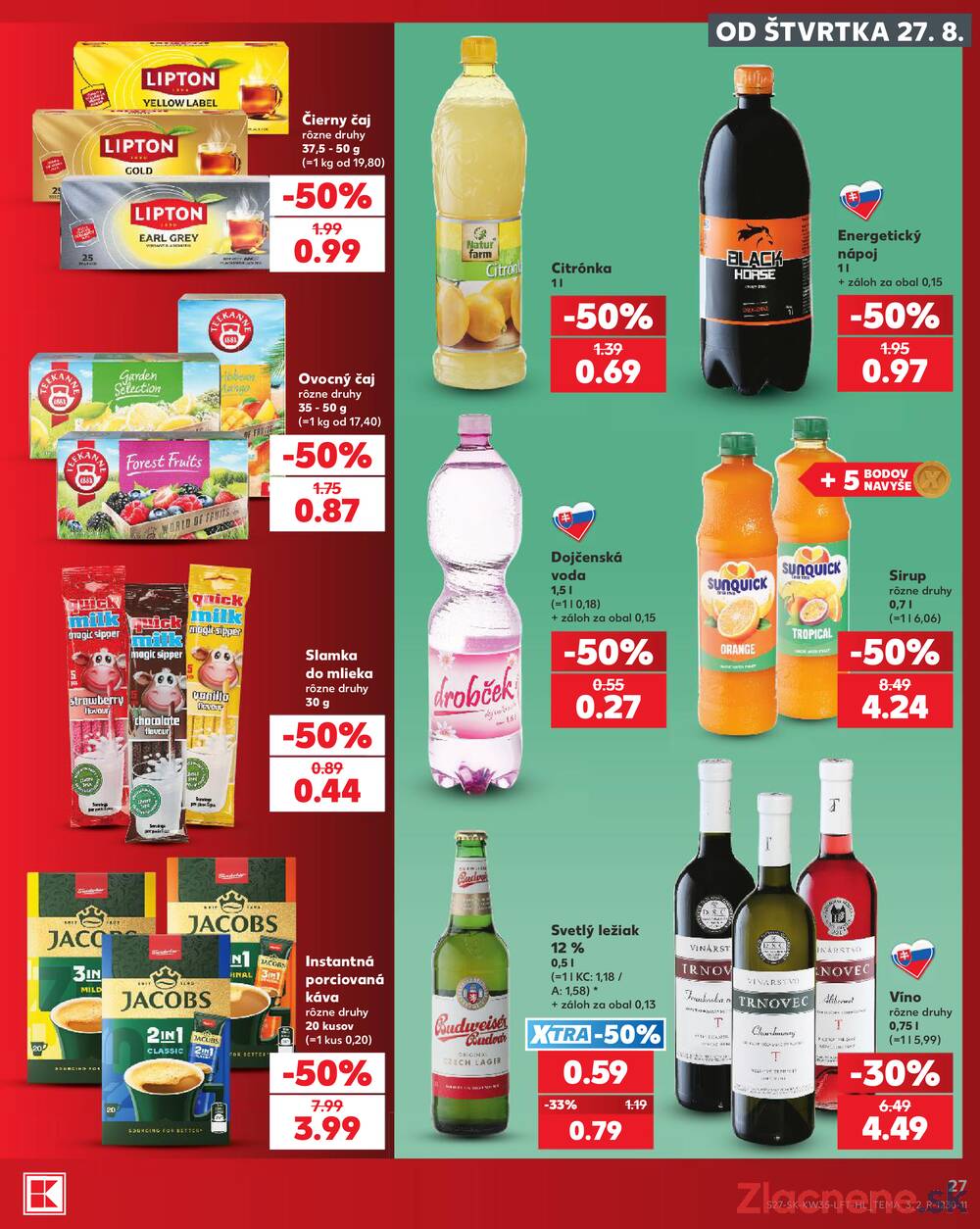 Kaufland 27.8. - 2.9. - Kaufland Liptovský Mikuláš
