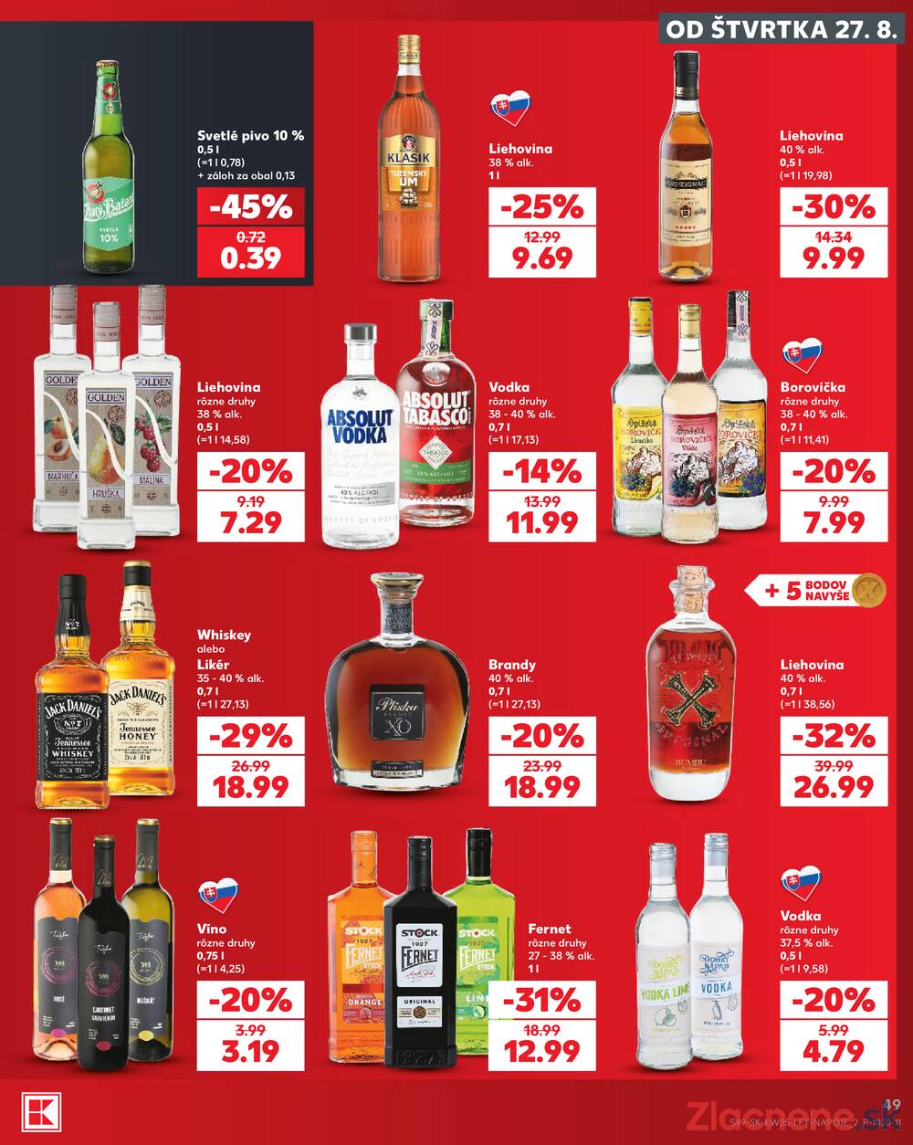 Kaufland 27.8. - 2.9. - Kaufland Považská Bystrica - Centrum