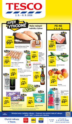 Leták Tesco hypermarkety 2.9. - 8.9.