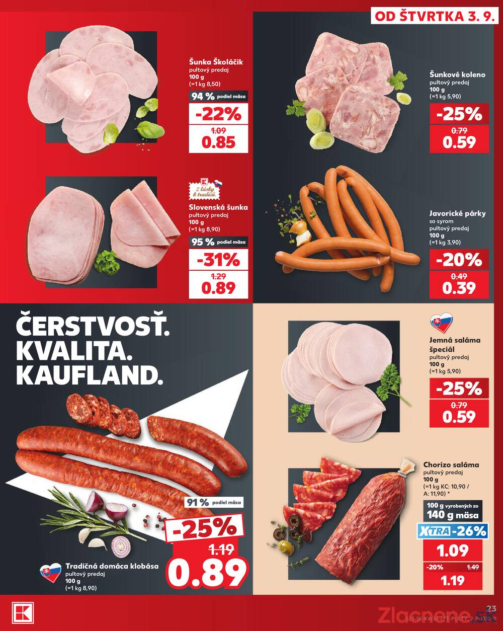 Kaufland 3.9. - 9.9. - Kaufland Bardejov