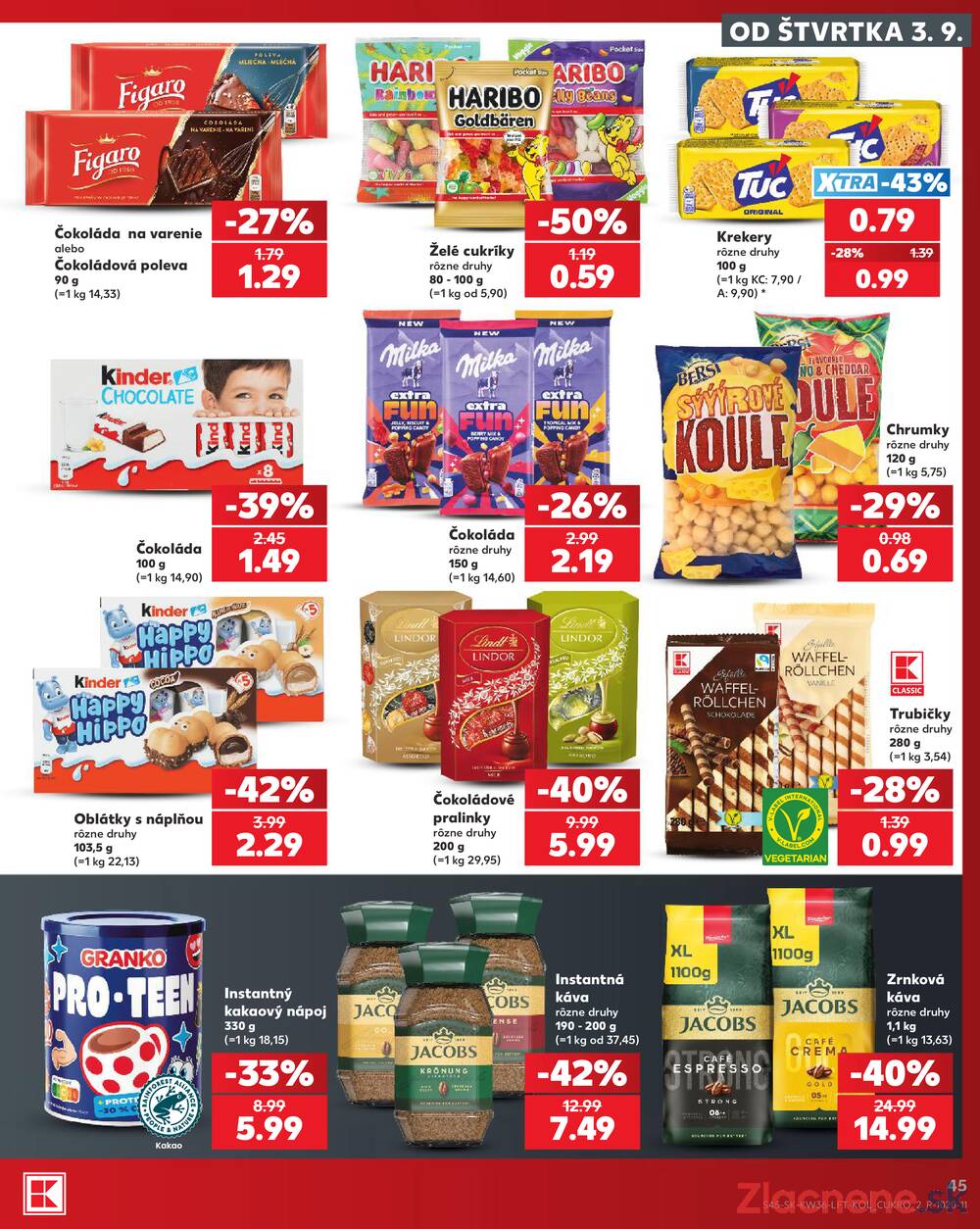 Kaufland 3.9. - 9.9. - Kaufland Bardejov