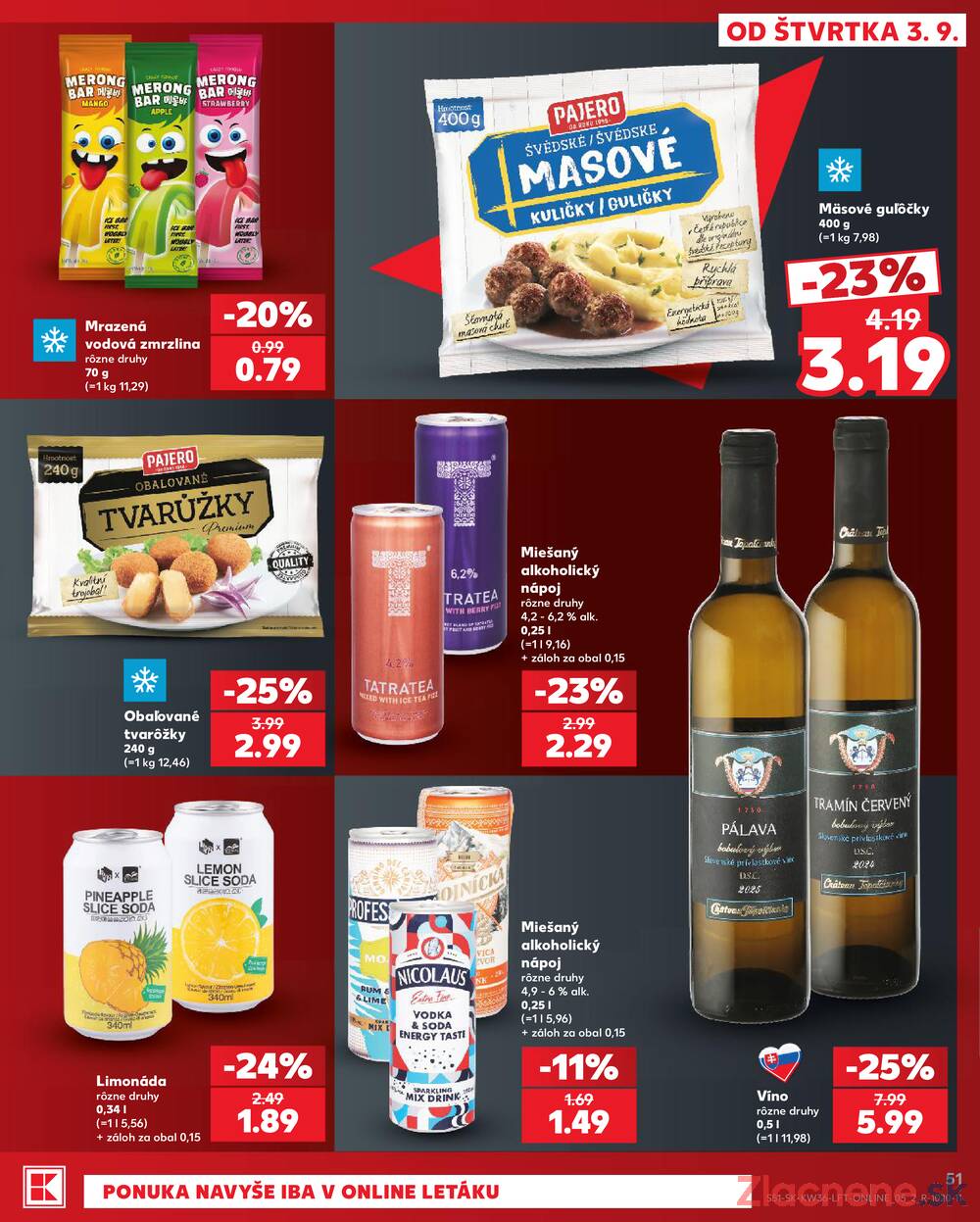Kaufland 3.9. - 9.9. - Kaufland Bardejov