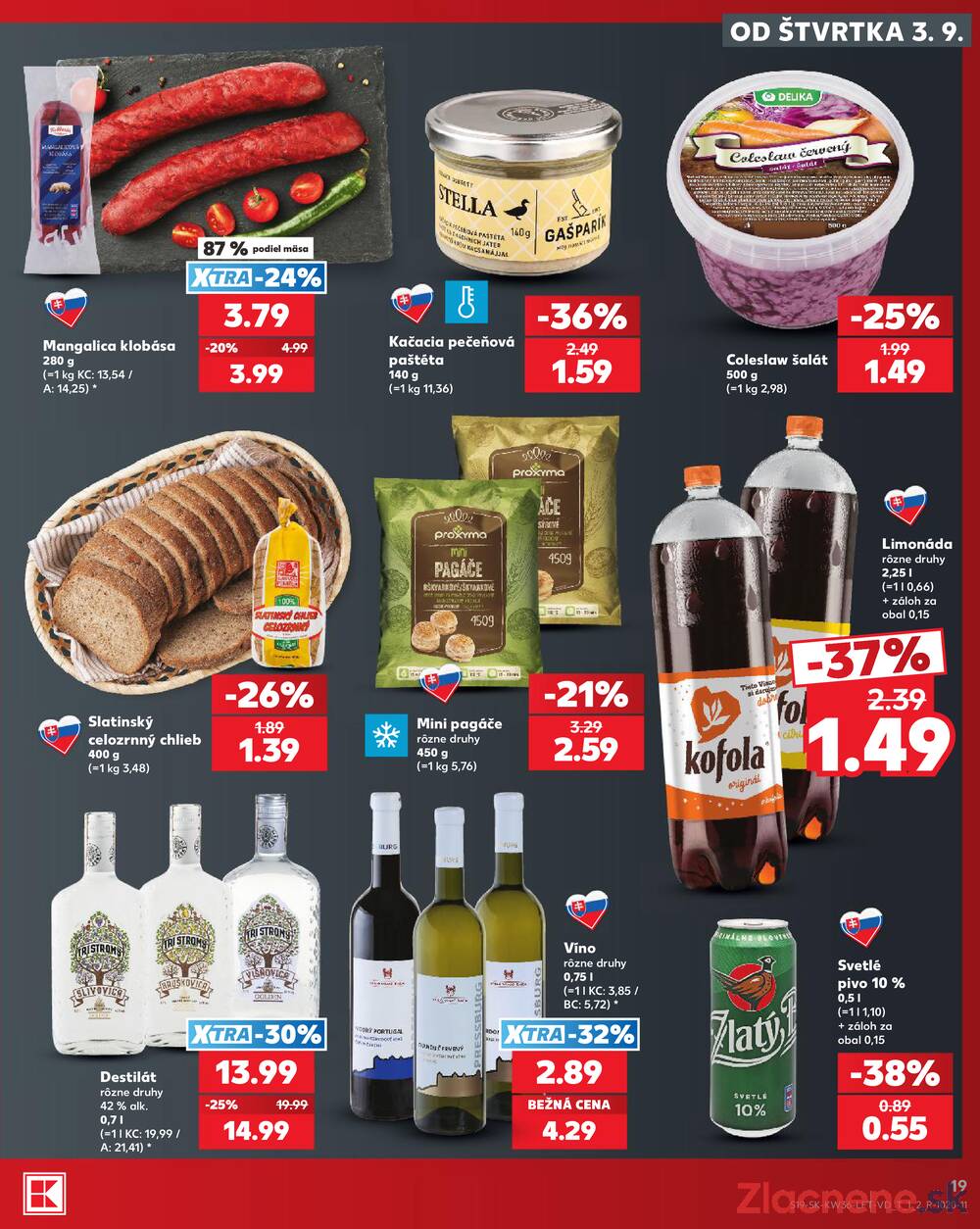 Kaufland 3.9. - 9.9. - Kaufland Poprad - Jiřího Wolkera