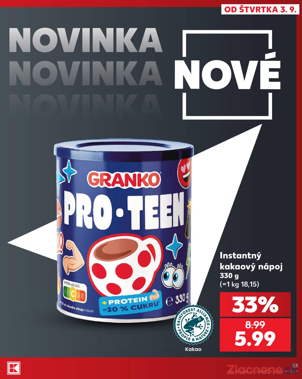 Kaufland 3.9. - 9.9. - Kaufland Poprad - Jiřího Wolkera